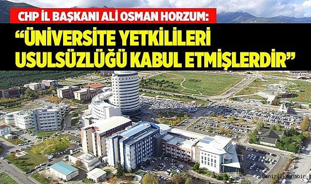Horzum, "Rektör Kutluhan kamuoyunu bilgilendirmeli"
