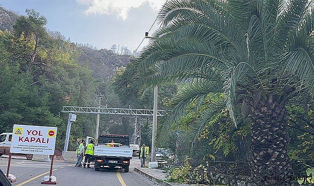 Marmaris’te İçmeler-Turunç yolu bir ay trafiğe kapalı