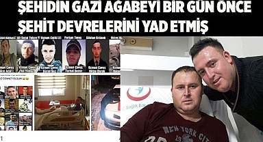 Şehidin gazi ağabeyi bir gün önce şehit devrelerini yad etmiş