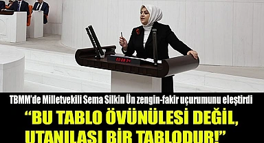 TBMM’DE MİLLETVEKİLİ ÜN ZENGİN-FAKİR UÇURUMUNU ELEŞTİRDİ