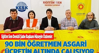 90 BİN ÖĞRETMEN ASGARİ ÜCRETİN ALTINDA ÇALIŞIYOR