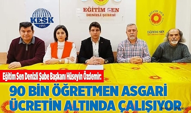 90 BİN ÖĞRETMEN ASGARİ ÜCRETİN ALTINDA ÇALIŞIYOR