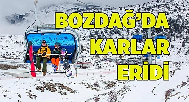 Bozdağ'da karlar eridi