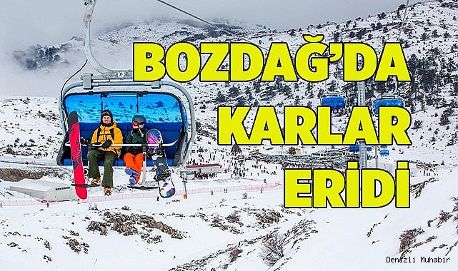 Bozdağ'da karlar eridi