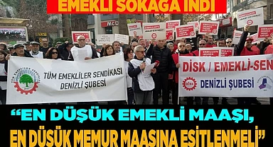 EMEKLİ SOKAĞA İNDİ