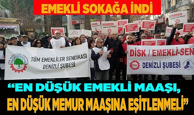 EMEKLİ SOKAĞA İNDİ