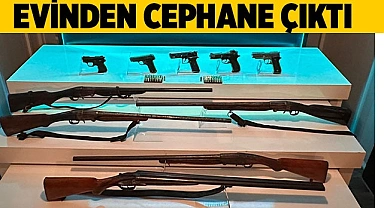 Evinden cephane çıktı