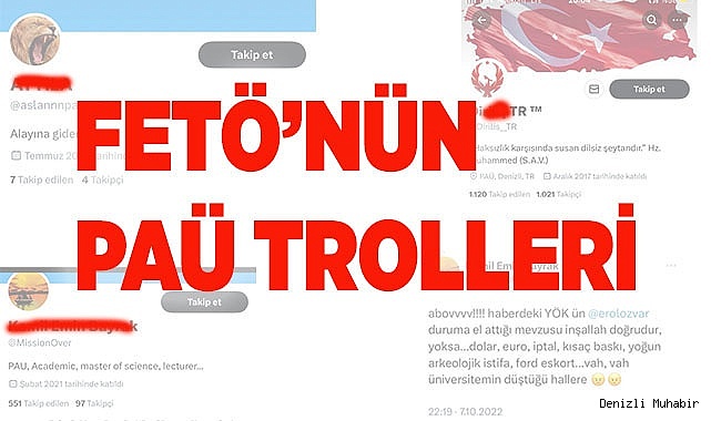 Fetö'nün PAÜ Trolleri