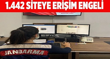 Jandarma'dan 1.442 siteye erişim engeli