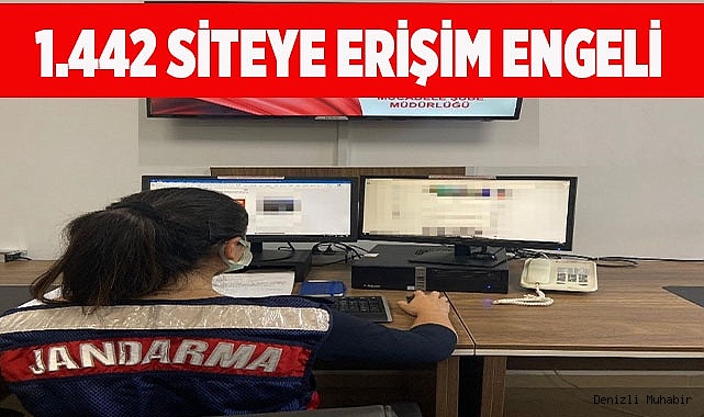 Jandarma'dan 1.442 siteye erişim engeli