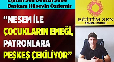 Özdemir, 'MESEM’ler öğrencilerin can güvenliğini tehdit ediyor'