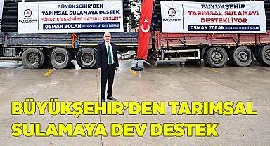 10 yılda 323.110 metre tarımsal sulama borusu verildi