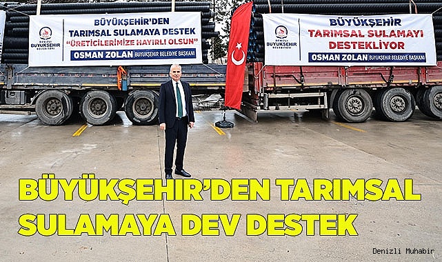 10 yılda 323.110 metre tarımsal sulama borusu verildi