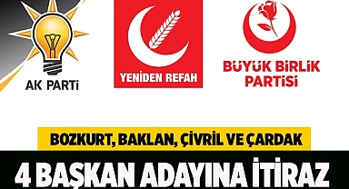 4 BAŞKAN ADAYINA İTİRAZ 
