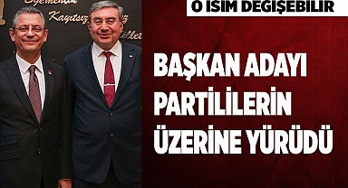 BAŞKAN ADAYI PARTİLİLERİN ÜZERİNE YÜRÜDÜ