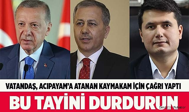 Bu tayini durdurun