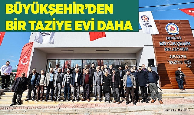 Büyükşehir’den bir taziye evi daha