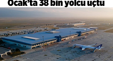 Çardak'tan, Ocak’ta 38 bin yolcu uçtu