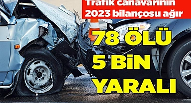 DENİZLİ'DE 2023'TE 78 KİŞİ ÖLDÜ, 5 BİN KİŞİ YARALANDI