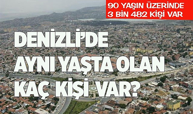 DENİZLİ’DE AYNI YAŞTA OLAN  KAÇ KİŞİ VAR?