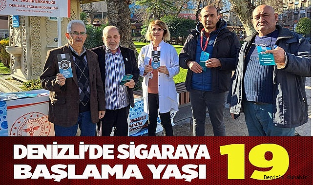 Denizli'de sigaraya başlama yaşı 19 olarak belirlendi