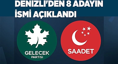 DENİZLİ'DEN 8 ADAYIN İSMİ AÇIKLANDI