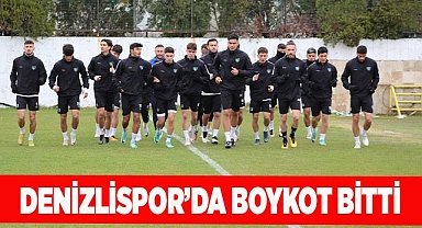 Denizlispor'da boykot sona erdi