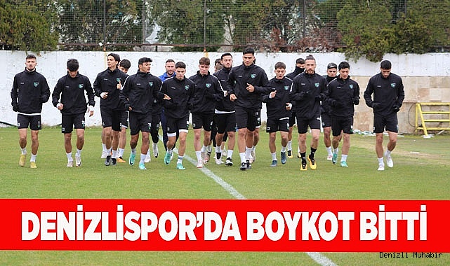 Denizlispor'da boykot sona erdi
