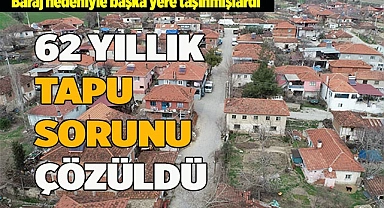 Derbent Mahalle sakinlerinin 62 yıllık sorunu çözüme kavuştu