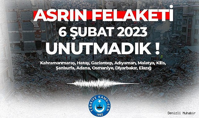 ERDOĞAN: “ASRIN FELAKETİNİ UNUTMADIK”