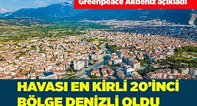 HAVASI EN KİRLİ 20’İNCİ BÖLGE DENİZLİ OLDU