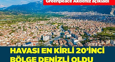 HAVASI EN KİRLİ 20’İNCİ BÖLGE DENİZLİ OLDU