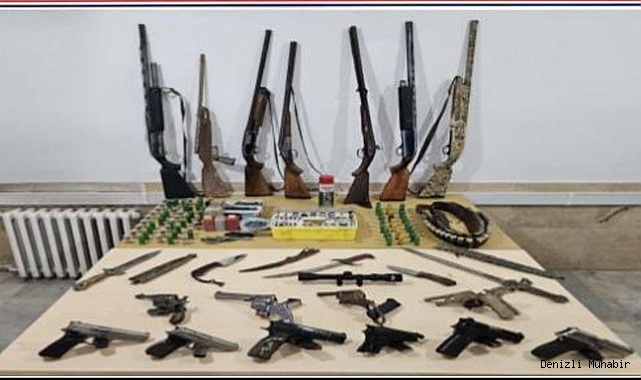 Jandarmadan Çivril’de kaçak silah operasyonu