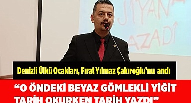 “O ÖNDEKİ BEYAZ GÖMLEKLİ YİĞİT  TARİH OKURKEN TARİH YAZDI”