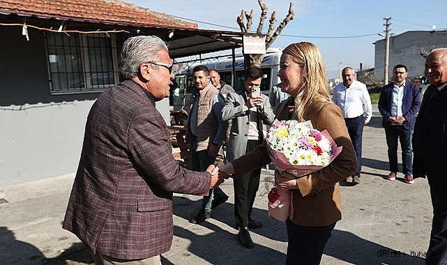 ŞENİZ DOĞAN ÇİÇEKLERLE KARŞILANIYOR