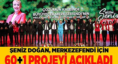 ŞENİZ DOĞAN, MERKEZEFENDİ İÇİN 60+1 PROJEYİ AÇIKLADI