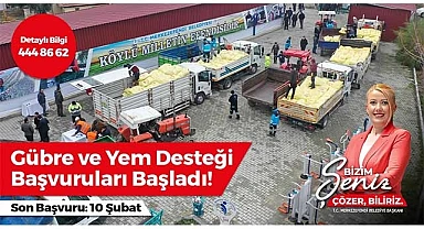 SÜT VE YEM DESTEĞİ BAŞVURULARI BAŞLADI