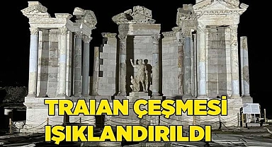TRAIAN ÇEŞMESİ IŞIKLANDIRILDI