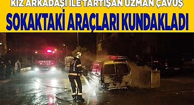 UZMAN ÇAVUŞ SOKAKTAKİ ARAÇLARI KUNDAKLADI