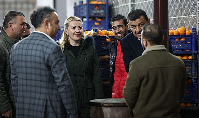 BAŞKAN ŞENİZ DOĞAN'DAN HAL ESNAFINA ZİYARET