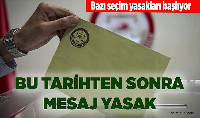 BU TARİHTEN SONRA MESAJ YASAK