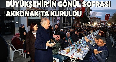 Büyükşehir’in gönül sofrası Akkonak’ta kuruldu