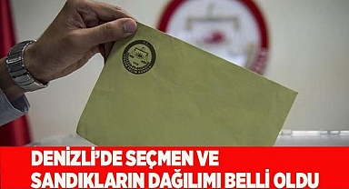 Denizli’de seçmen ve sandıkların dağılımı belli oldu