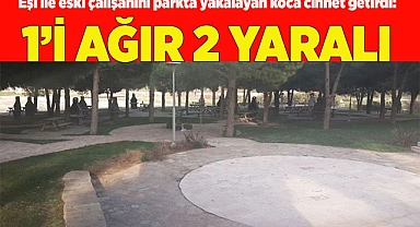 Eşi ile eski çalışanını parkta yakalayan koca cinnet getirdi: 1’i ağır 2 yaralı