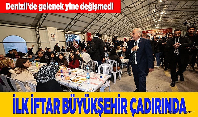 İlk iftar Büyükşehir çadırında