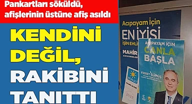 KENDİNİ DEĞİL RAKİBİNİ TANITTI