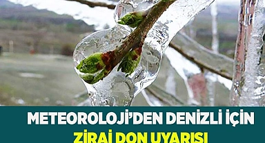 Meteoroloji'den Denizli için zirai don uyarısı