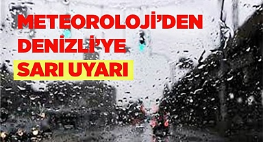 Meteoroloji Denizli için sarı uyarı verdi