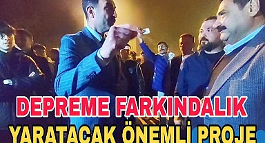 MUHTAR ADAYINDAN DEPREME FARKINDALIK