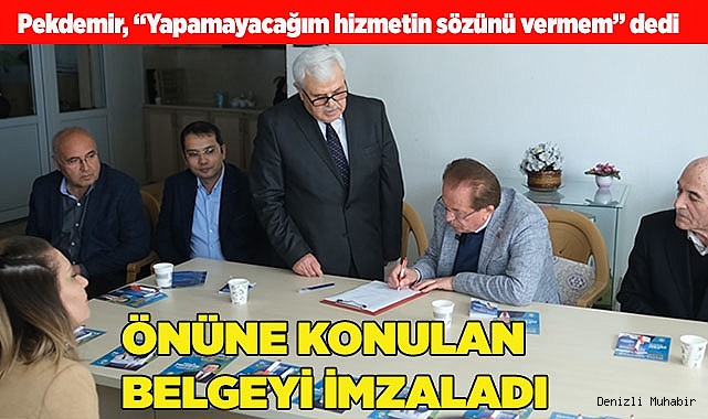 ÖNÜNE KONULAN BELGEYİ İMZALADI!